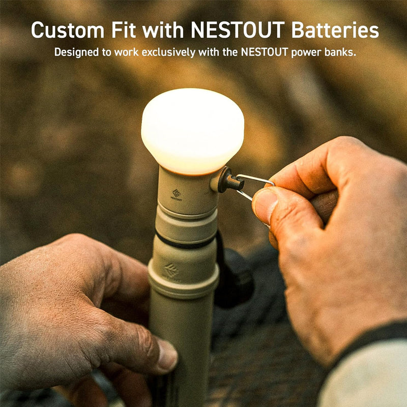 Rechargeable Camping Lantern with Power Bank | Portable Outdoor Light with Tripod Mount | Multi-Function LED Flashlight