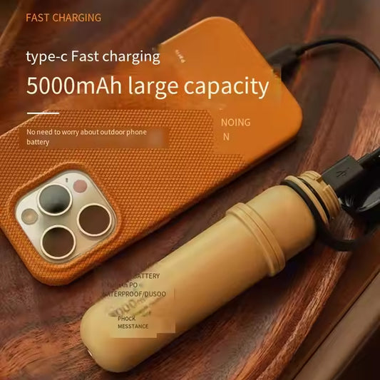 Rechargeable Camping Lantern with Power Bank | Portable Outdoor Light with Tripod Mount | Multi-Function LED Flashlight